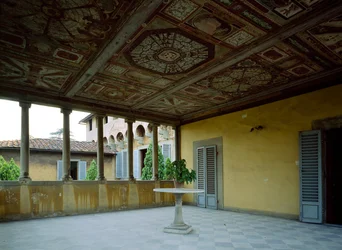 Vista interior de la logia, Villa Medicea di Careggi